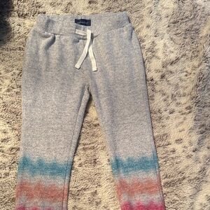 Andy & Evan Gray Kids Joggers with Colorful Ombre